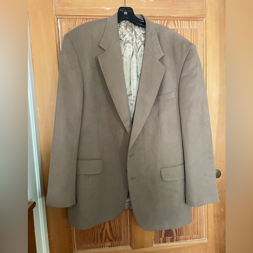 Lands End mens blazer - faux suede size 46R